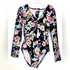 Art Class Girls Floral Swimsuit - M (8)